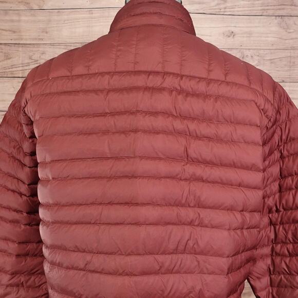 Brooks Brothers Red Fleece Jacket Mens 2XL Burgundy Down Puffer Lightweight‎ - Picture 6 of 16